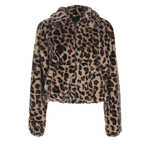 Leopard Faux Fur Jacket “Lotta”