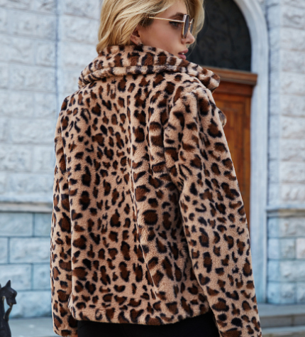 Leopard Faux Fur Jacket “Lotta”