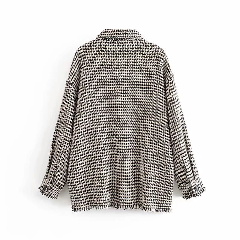 Hahnentritt-Hemdjacke „Alva“
