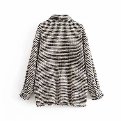 Hahnentritt-Hemdjacke „Alva“