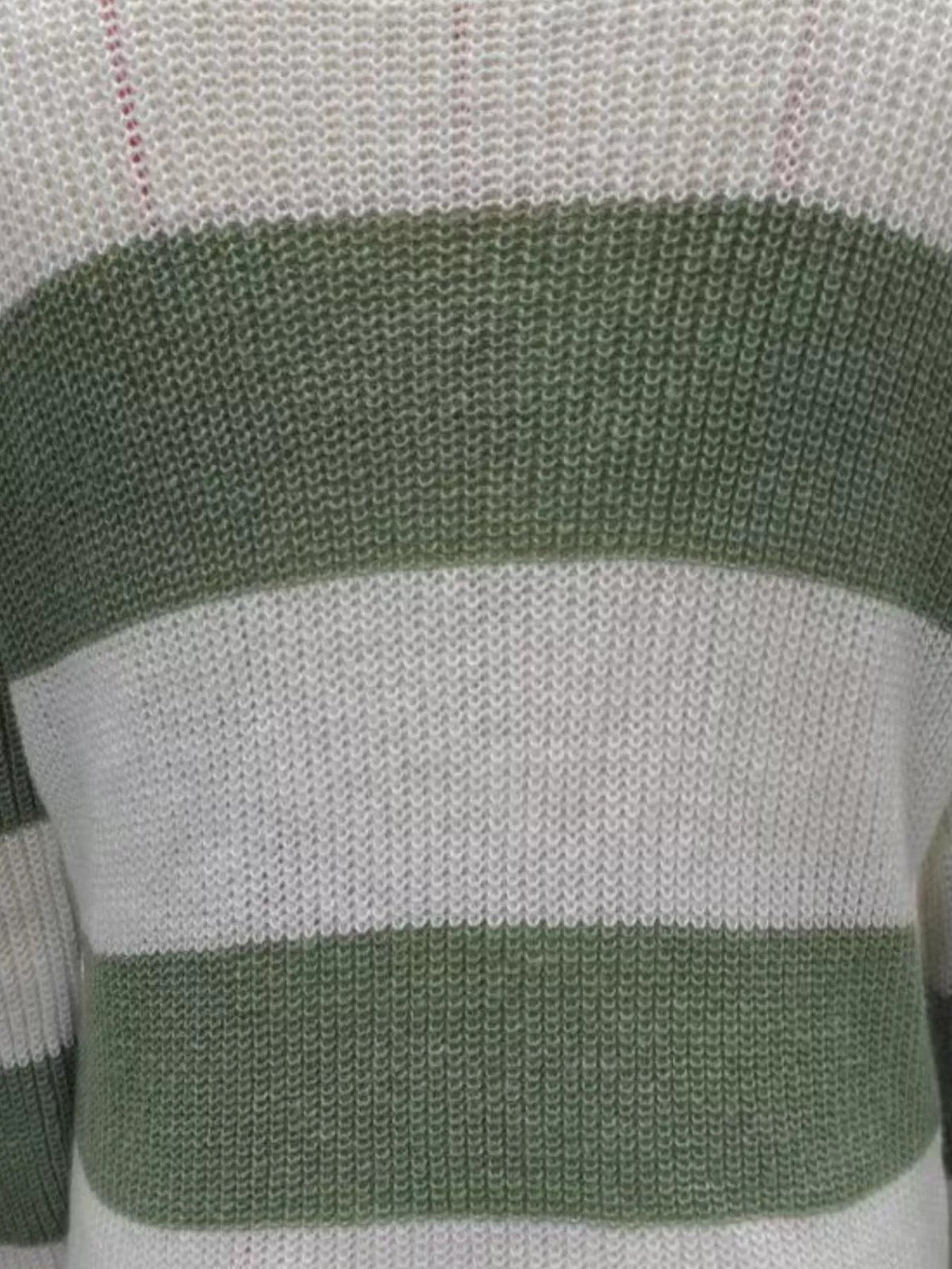 Block-Stripe Oversized Knit Sweater “Stella”