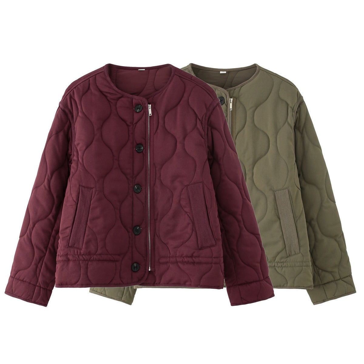 Quilted Button Jacket “Malin”