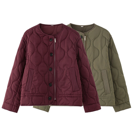 Quilted Button Jacket “Malin”