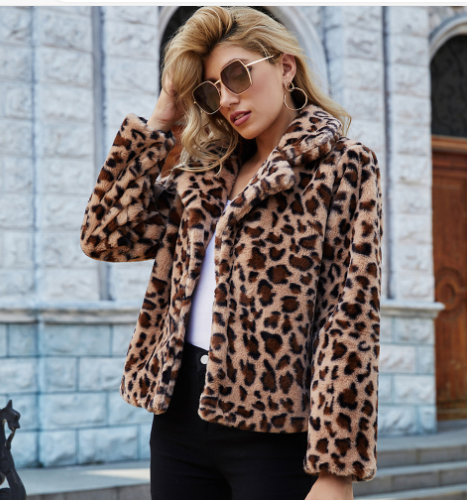 Leopard Faux Fur Jacket “Lotta”