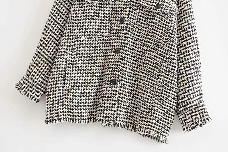Hahnentritt-Hemdjacke „Alva“
