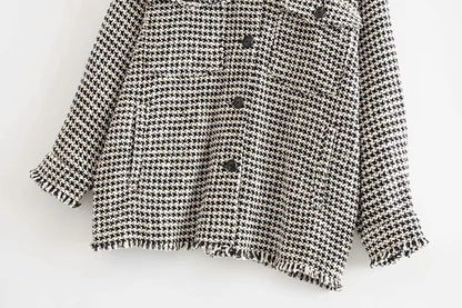 Hahnentritt-Hemdjacke „Alva“