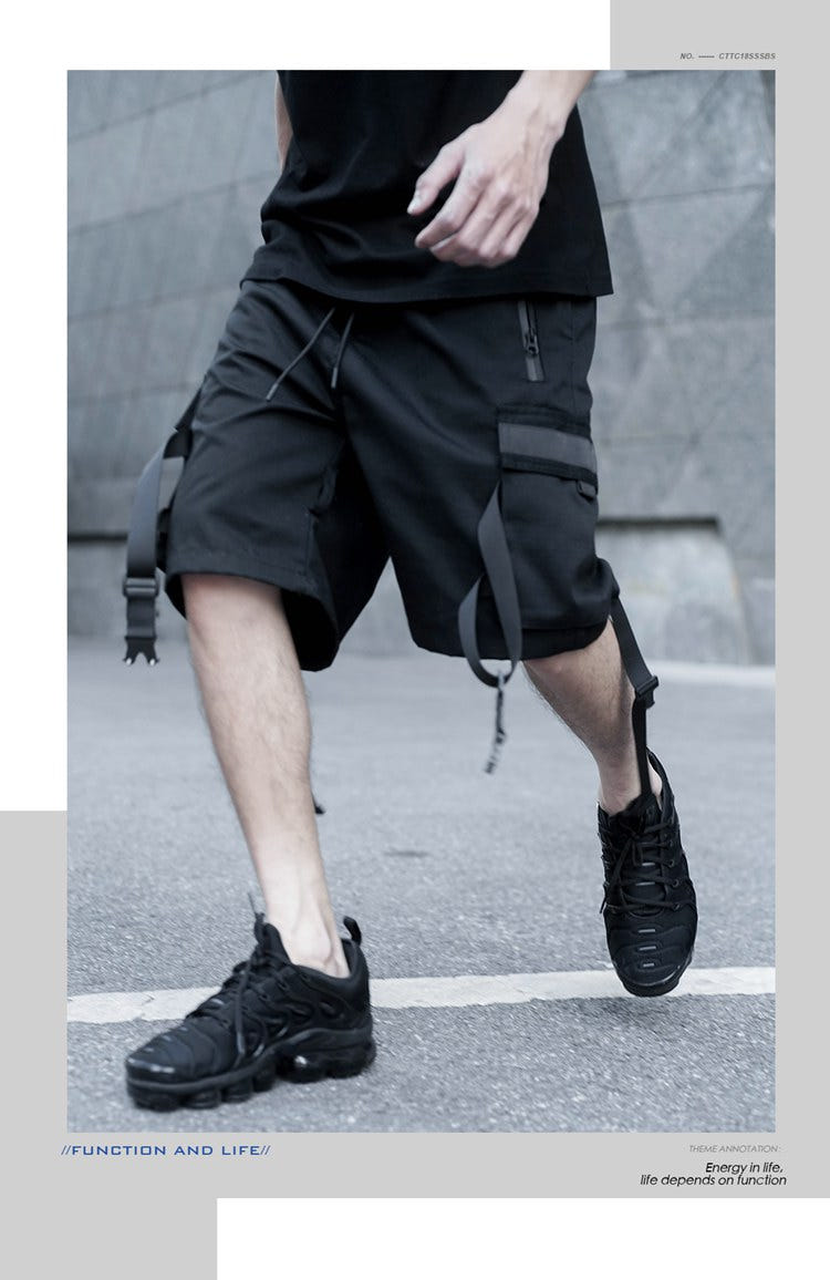 Reflective Cargo Shorts "Finn" — Summer Unisex