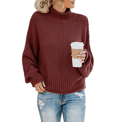 Grobstrick-Rollkragenpullover „Ginevra“