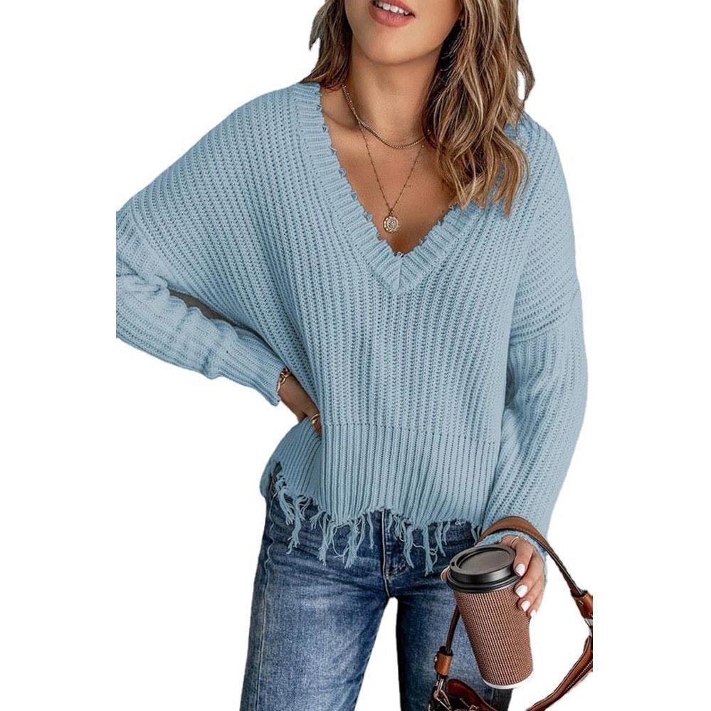 Strickpullover mit Fransensaum „Arianna“