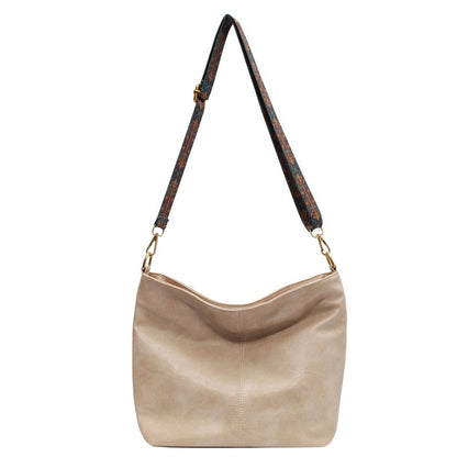 Lässige Schultertasche aus PU-Kunstleder