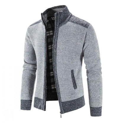 Plush Zip Cardigan “Fabio”