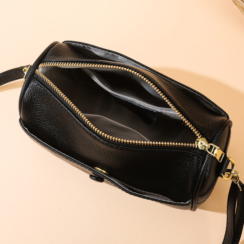 Soft Leather Pillow Shoulder Bag