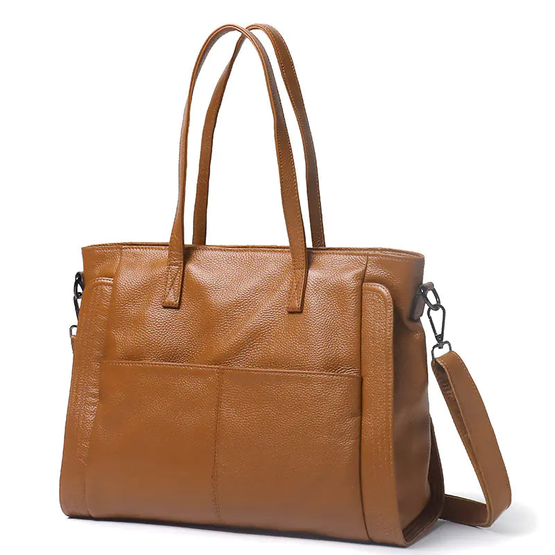Fashionable Leather Women's Tote and Crossbody Bag