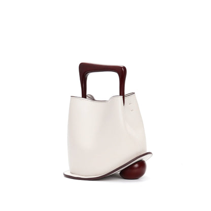 Women's Cowhide Leather Bucket Bag