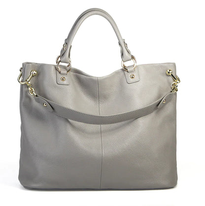 Leather Tote Bag for Women - Shoulder and Crossbody