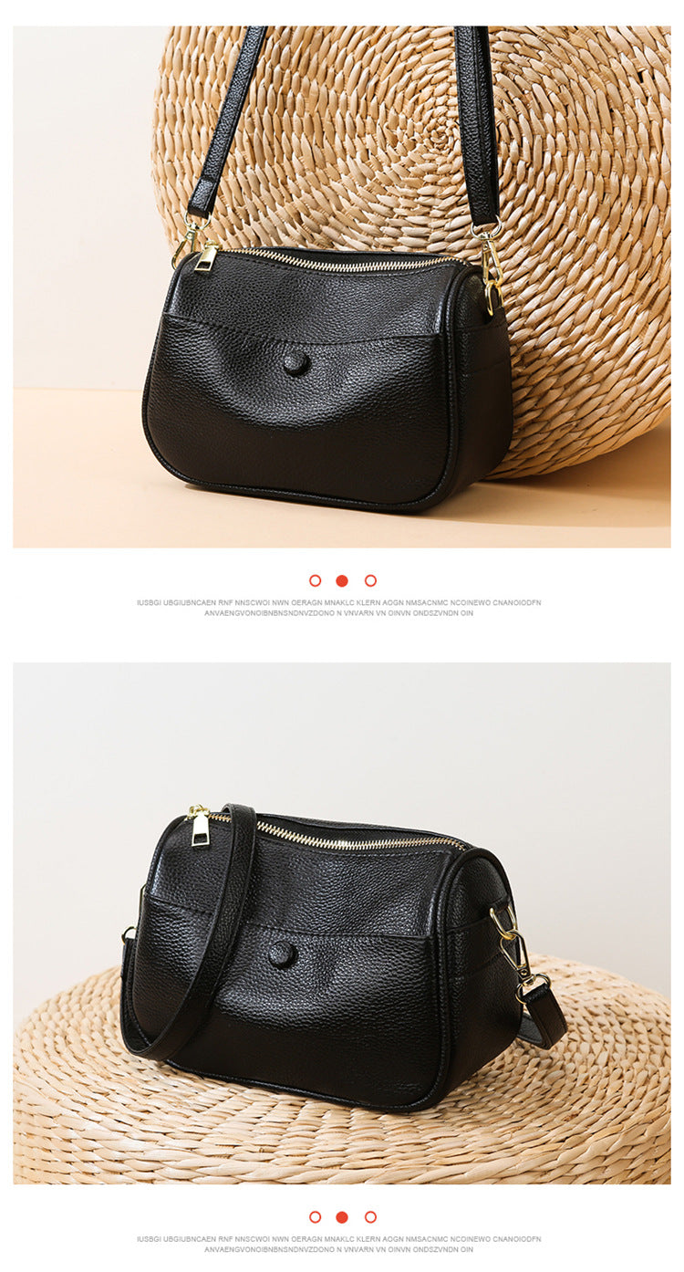 Soft Leather Pillow Shoulder Bag