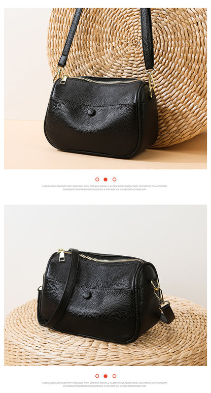 Soft Leather Pillow Shoulder Bag