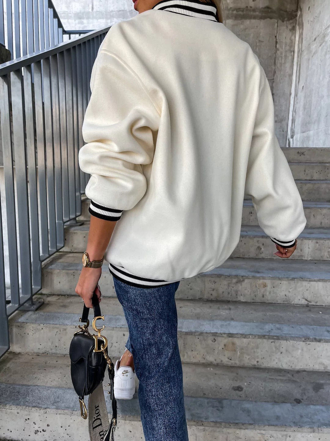 Fleece-Baseballjacke „Nele“