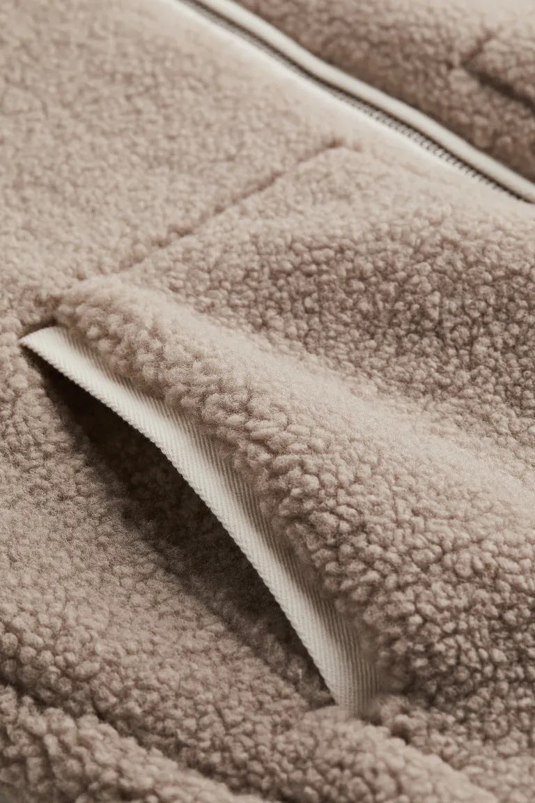 Oversized Teddy Zip Jacket “Kaja”