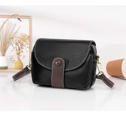 Leather Saddle Crossbody Bag
