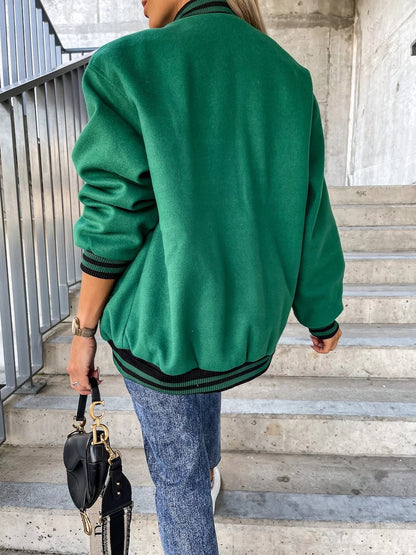 Fleece-Baseballjacke „Nele“