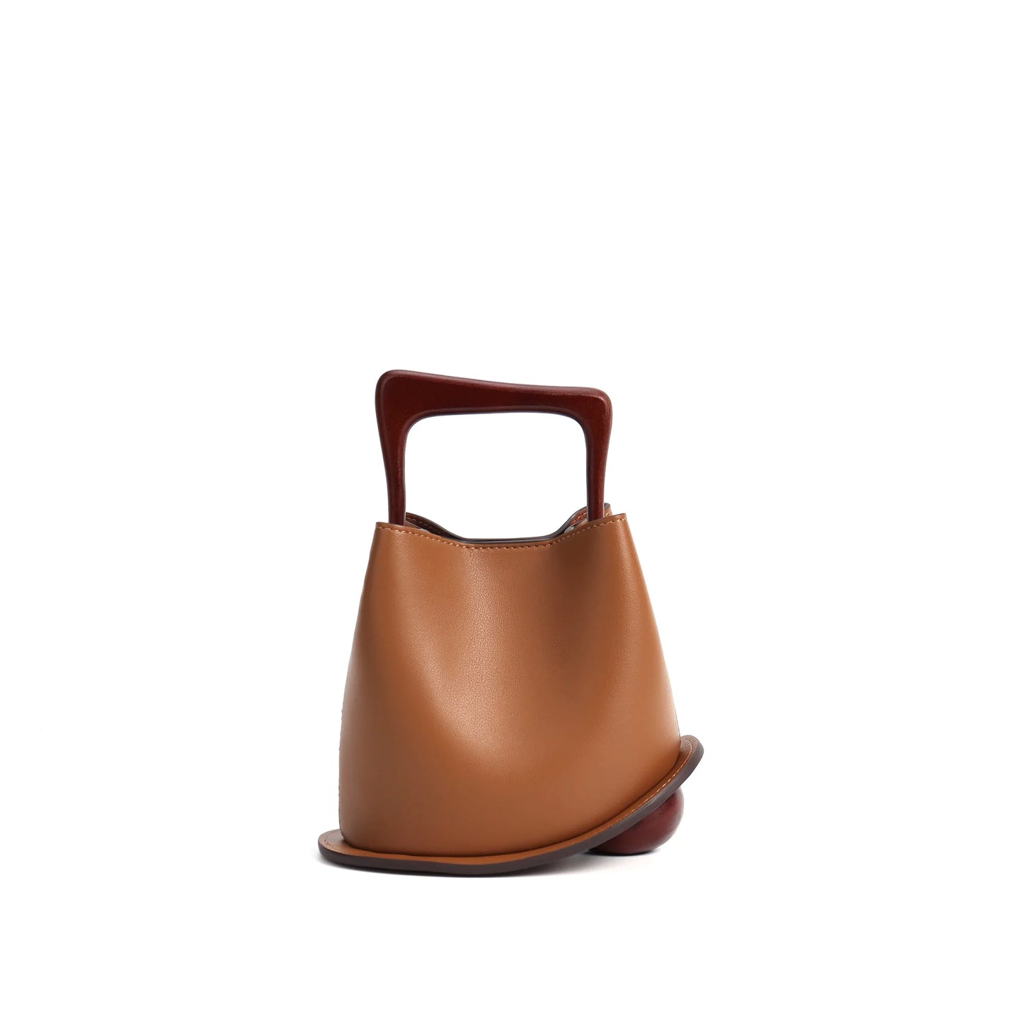 Women's Cowhide Leather Bucket Bag