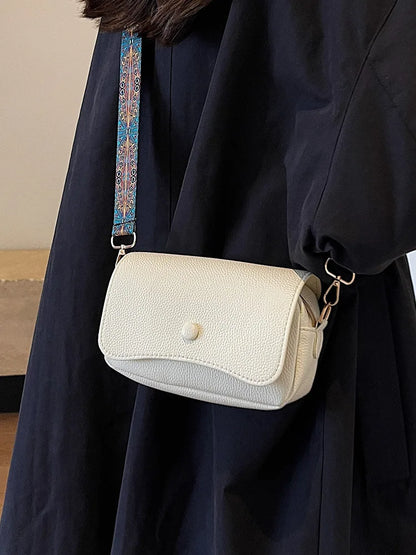Leather Flap Crossbody Bag