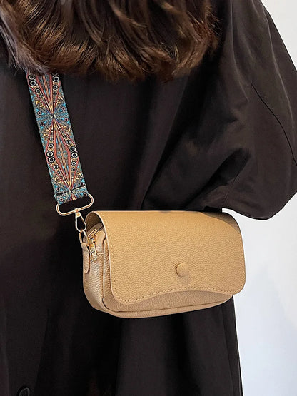 Leather Flap Crossbody Bag