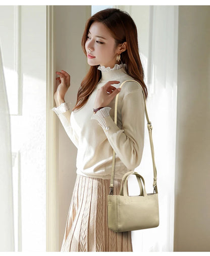 Leather Mini Tote Crossbody