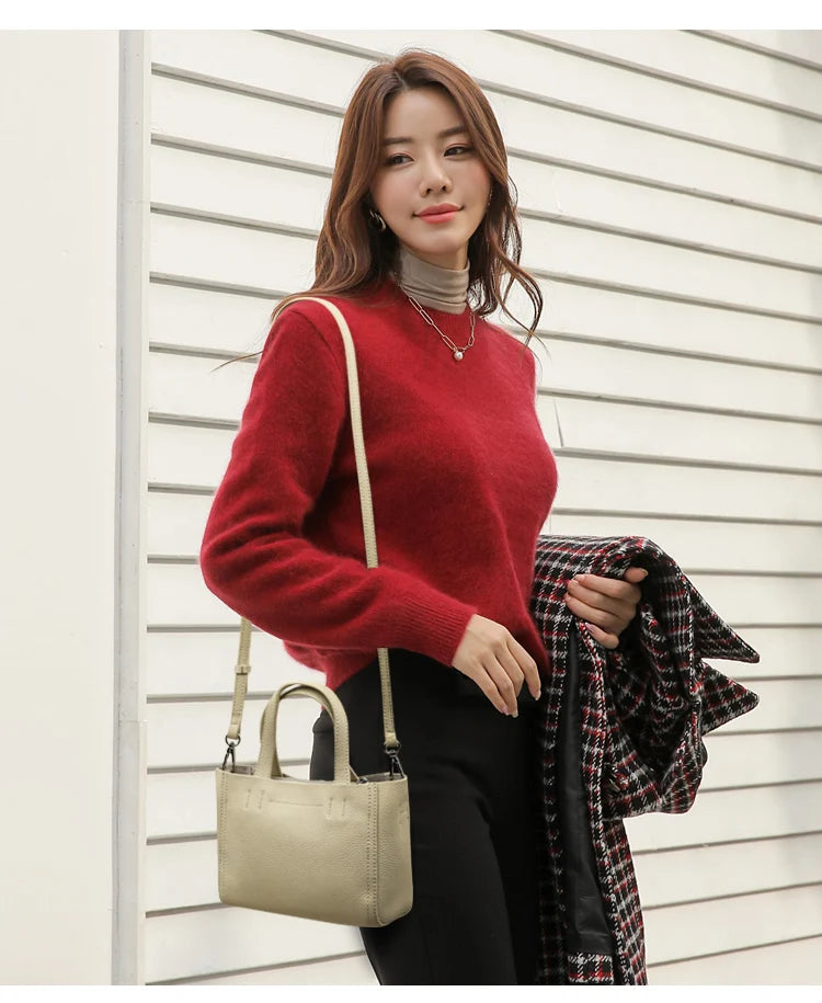 Leather Mini Tote Crossbody
