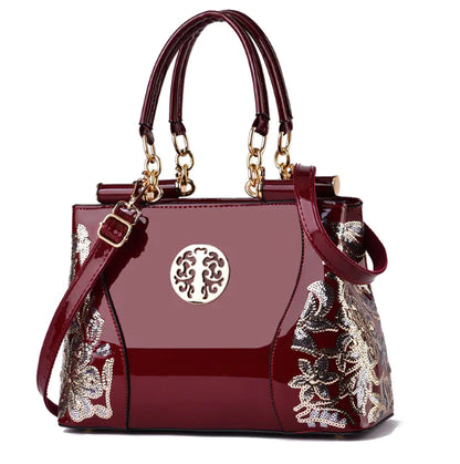 Women's Patent Leather Handbag