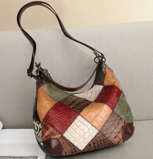 Genuine Leather Large Capacity Women's Shoulder Tote Bag