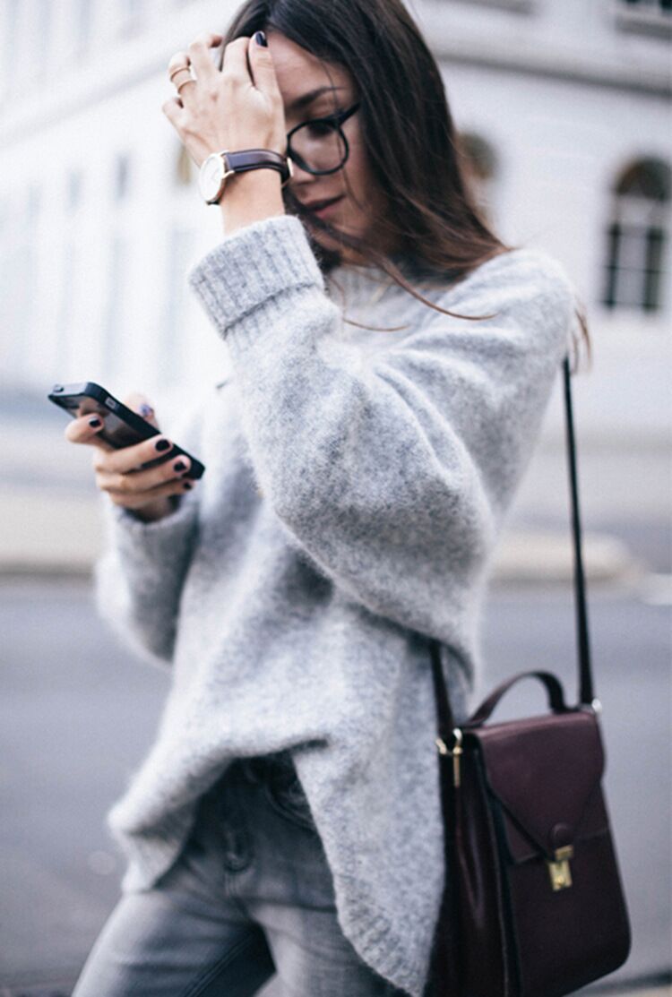 Oversize-Pullover mit Rundhals „Irene“