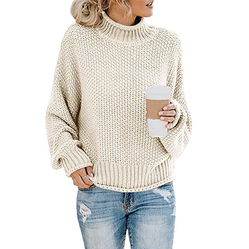 Grobstrick-Rollkragenpullover „Ginevra“