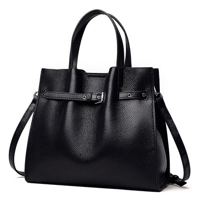 Large Leather Tote Handbag