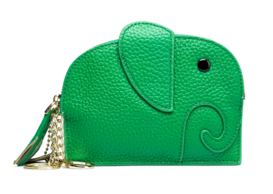 Leather Elephant Coin Purse