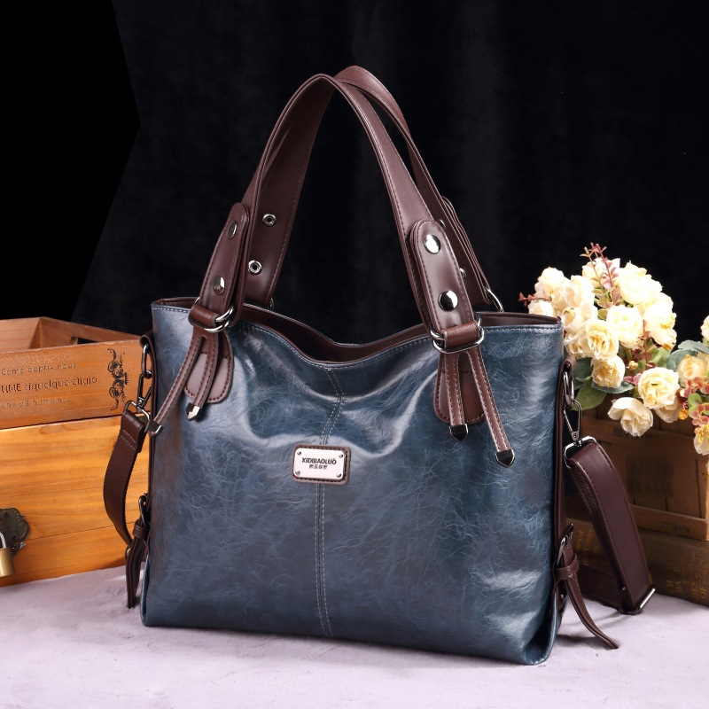 Vintage Faux Leather (PU) Tote