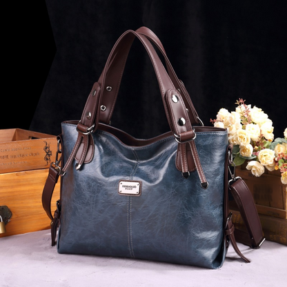 Vintage Faux Leather (PU) Tote