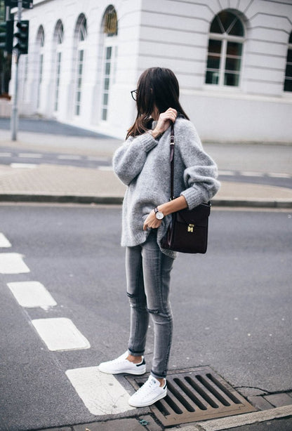 Oversize-Pullover mit Rundhals „Irene“