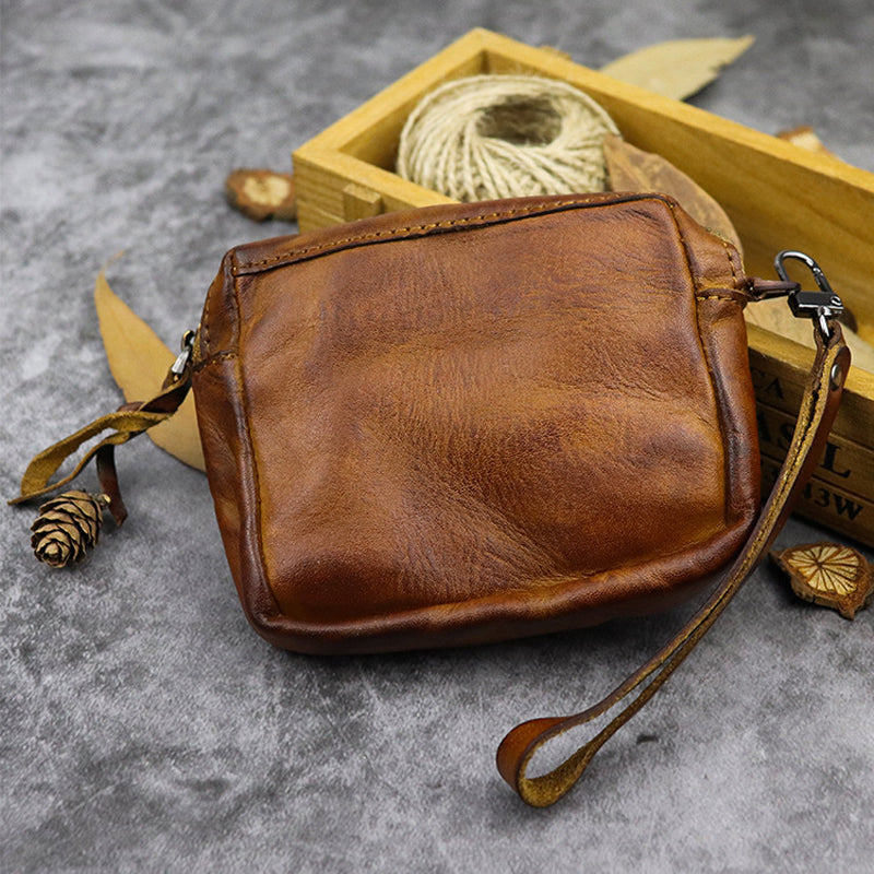 Leather Wristlet Pouch