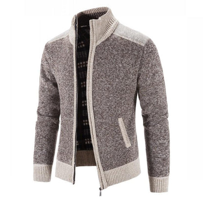 Plush Zip Cardigan “Fabio”