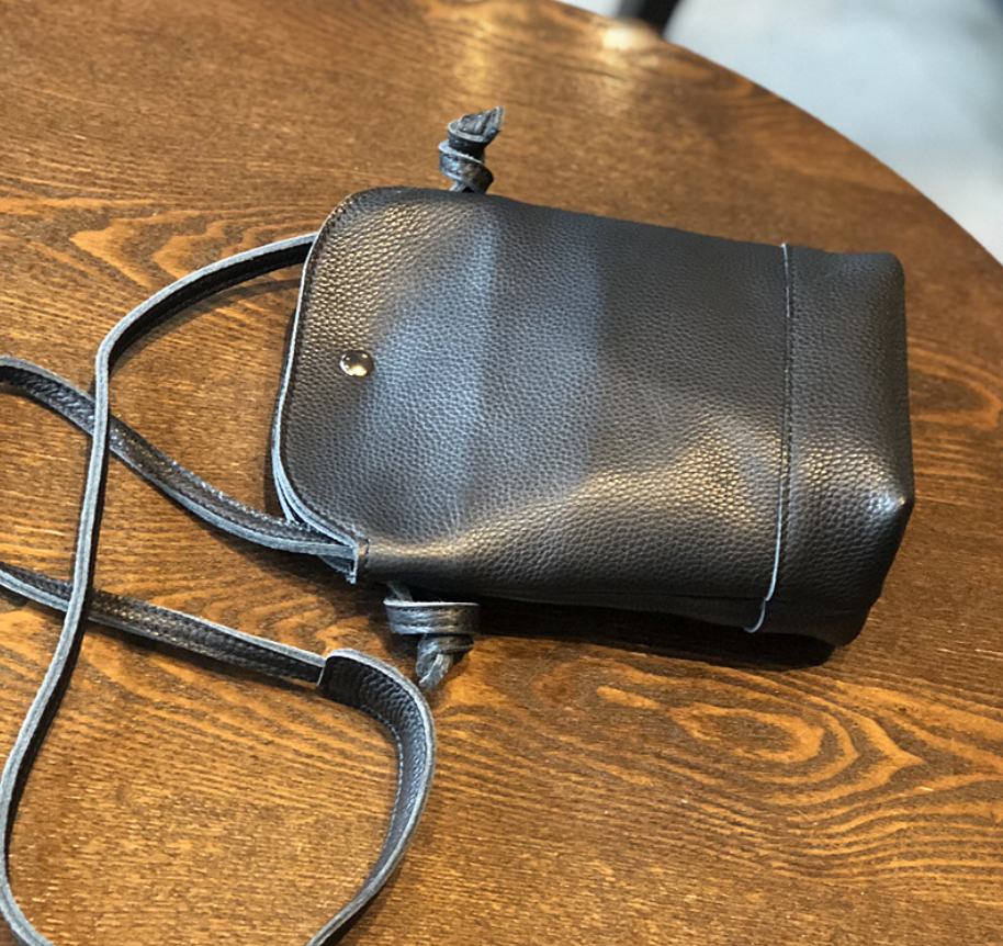 Vintage Handmade Leather Crossbody Bag