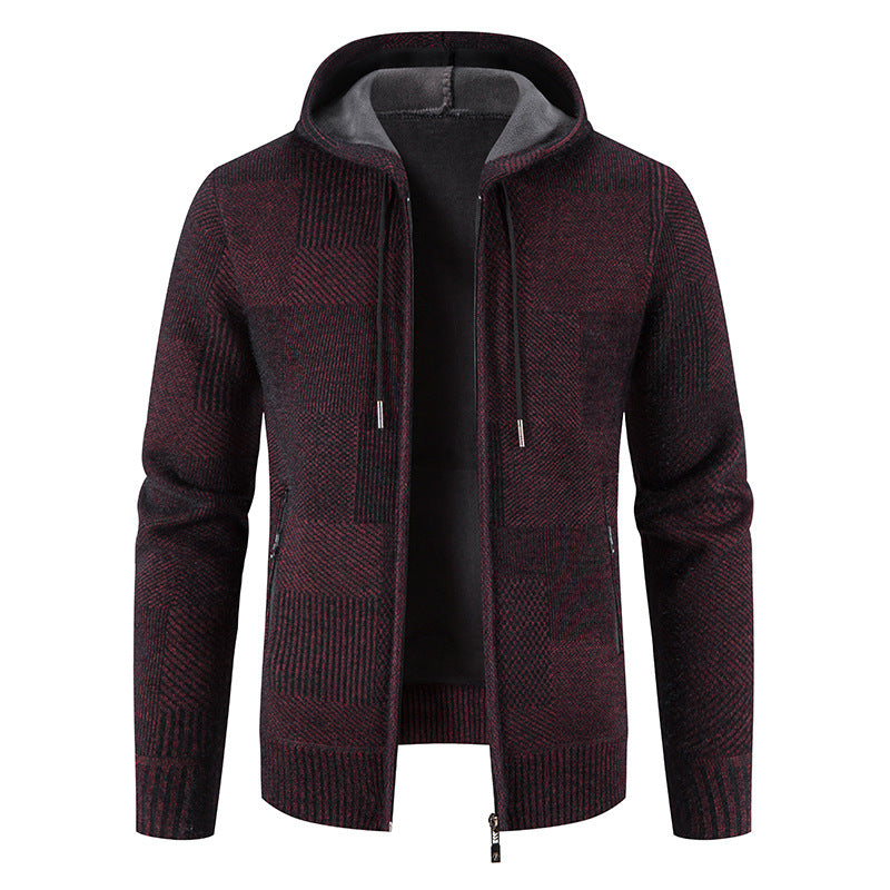 Men's Hooded Knit Zip Jacket “Jonas”