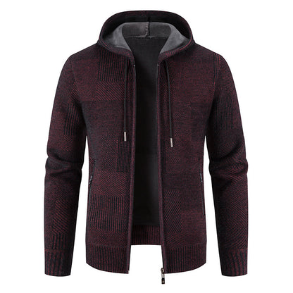 Men's Hooded Knit Zip Jacket “Jonas”