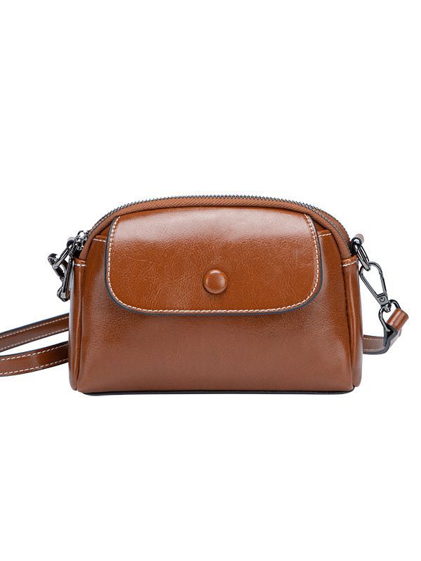 Retro Leather Mini Crossbody Bag