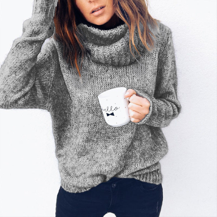 Strickpullover mit weitem Rollkragen „Greta“