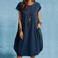 Langarm-Leinenkleid "Romy"
