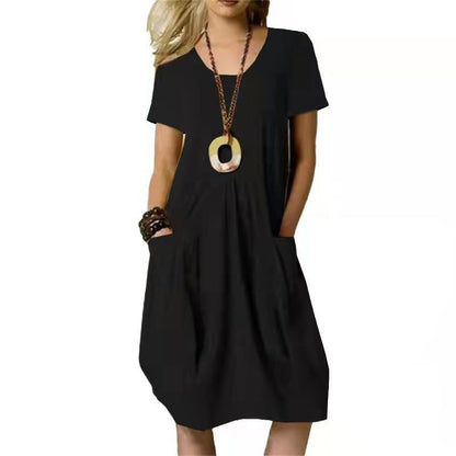Leinenkleid mit Taschen „Lucia“