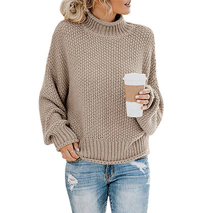 Grobstrick-Rollkragenpullover „Ginevra“