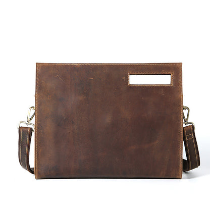 Men's Crazy Horse Leather Portfolio Bag